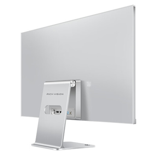 RICH VISION 27-Zoll-5K-Retina-Display, Fruchtrosa, Bildschirmdesign, Bearbeitung, professionelle Farbkorrektur, Computerbildschirm, Typ C, 65 W, HDR400, RV100, Gletschersilber