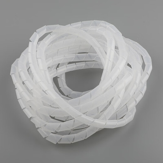 Santo (Santo) Drahtverpackungsrohr Drahtdrahtschlauch Drahtscheibe Hülle Drahtverpackungsvorrichtung Drahtverpackungsvorrichtung fester Drahtclip [7024] Weißer Durchmesser 8 mm Länge 10 Meter