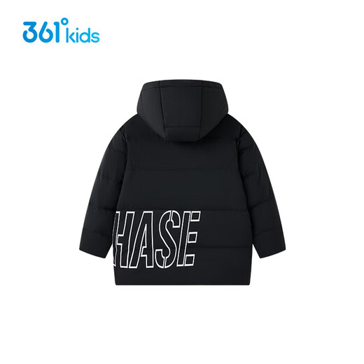 361 Children's Down Jacket 25 Winter Boys 3-14 Years Old Medium Long Warm Jacket Black 170