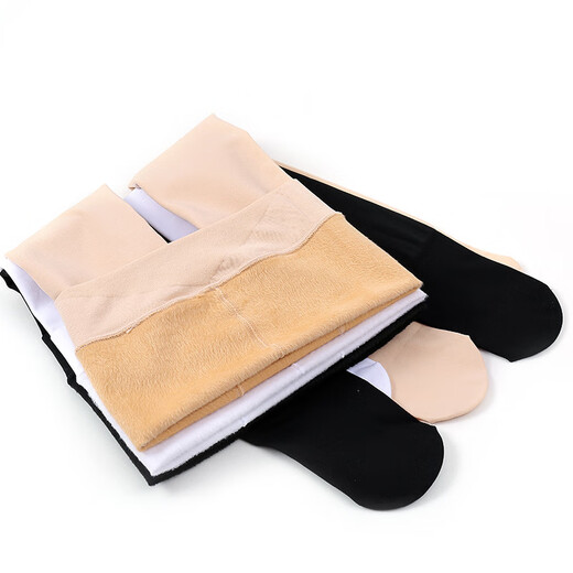 Bas pour enfants en velours en nylon pour les filles avec des chaussettes de pied anti-pilangeuses épaisses pour les enfants d'âge moyen en automne et des jambes nus d'automne, collants de couleur chair de couleur skin 702 pieds de peau L / 115-130 cm (6-9 ans)