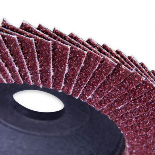 Dongcheng power tool accessories louver blade 100mm*16*72 metal wood polishing grinding louver wheel P60 plastic cover brown corundum 5 pieces