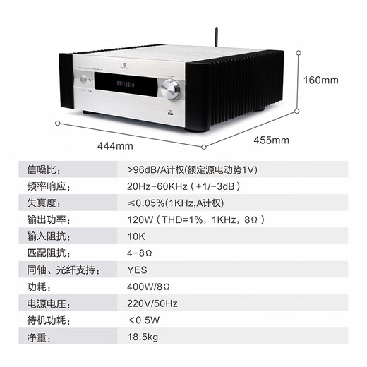天逸（Winner）AD-86D合并式HIFI解码功放机发烧级立体声高保真HIFI组合蓝牙功放机 AD-86D（店铺热卖款）