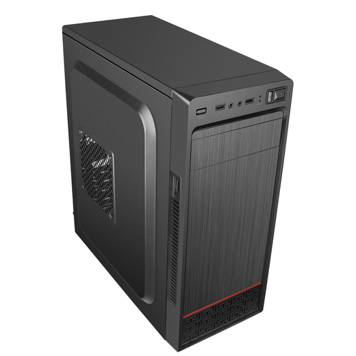 EVSKY N2 black computer case gaming office computer case/support ATX motherboard/silent/optical drive bay/simple brushed panel N2 case