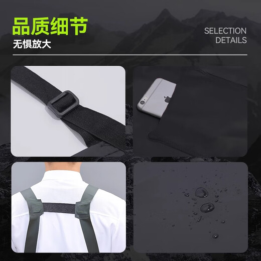 Huicai shirt beef tendon waterproof apron for aquatic products PU soft leather meal restaurant kitchen dishwashing fish butchering overalls apron SC plastic shoulder apron gray