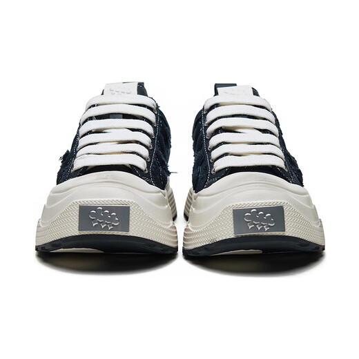 Shoot-Marke Tee-Serie Kee-resistente dick-solide Leinwandschuhe, trendige kleine schmutzige Schuhe, gleicher Stil für Männer und Frauen, schwarz 37