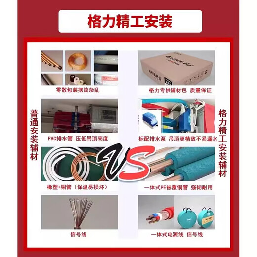 Gree air conditioner large 3 HP duct machine frequency conversion cooling and heating large 2 HP central air conditioner living room and bedroom 4 HP embedded large 1.5 HP ceiling type wind quiet enjoyment large 1.5 HP first-class frequency conversion heating and cooling duct machine with installation package