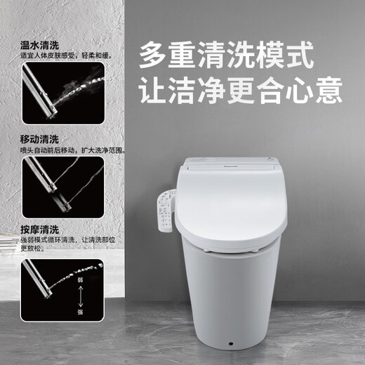 Panasonic smart toilet cover Toilet toilet cover Electric heating and flushing cleaner Warm air drying DL-1325CWS