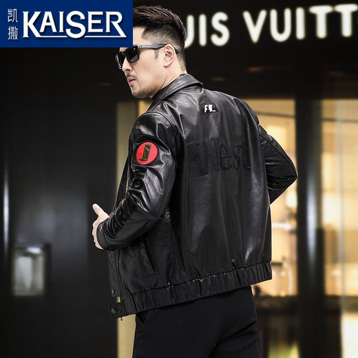 Caeser (Kaiser) Mink Mink Chother Keether Down для мужчин в зимнем масле кожаная куртка для кожи для мужчин в живой потоке и утолщенной кожаной куртке Одинокий стиль L (170) (подходит для 100-120 JIN [JIN равно 0,5 кг])