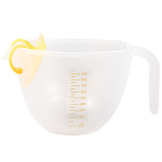 Jidaocook kitchen rice cleaning artifact household baking soy milk egg liquid colander filter cup drain bowl rack rice washing sieve rice basin 900ml full cup 1 liter, scale