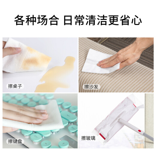 Kangduoduo Japanese floor mopping paper towels electrostatic dust removal paper vacuum flat mop disposable mop hair adsorption wet and dry use