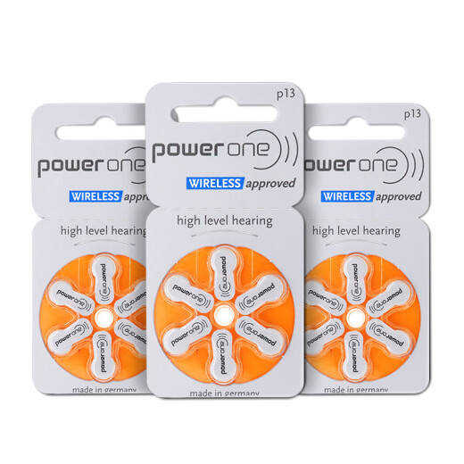 西万博powerone助听器原装专用配件电池P13P312纽扣P10电子P675锌空气 P312【1板6颗】