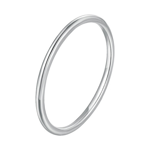 CHINA GOLD PT950 Small Perfection Platinum Bracelet Plain Ring Bracelet as Birthday Gift for Girlfriend and Wife #56 About 15g. If the weight is less, please pay more.