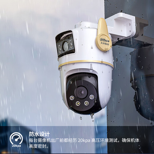 
Dahua Dahua Hongdun dual camera 8 million camera AI surveillance wireless wifi high-definition full color night vision 360 degree panoramic Hongmeng security certification DH-P8A-E2IL-HMOS