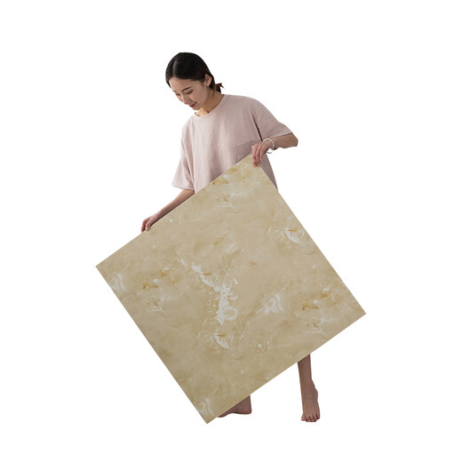 PVC self-adhesive floor leather stickers ins internet celebrity retro simple marble Japanese floor tiles for rent house shop 6629 thickened wear-resistant smoke and scalding 1 piece 600x600mm x 1.8mm