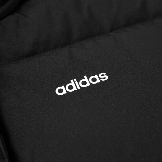 Adidas Winter Unisex Hooded Long Duck Down Sports Leisure Down Jacket Black L
