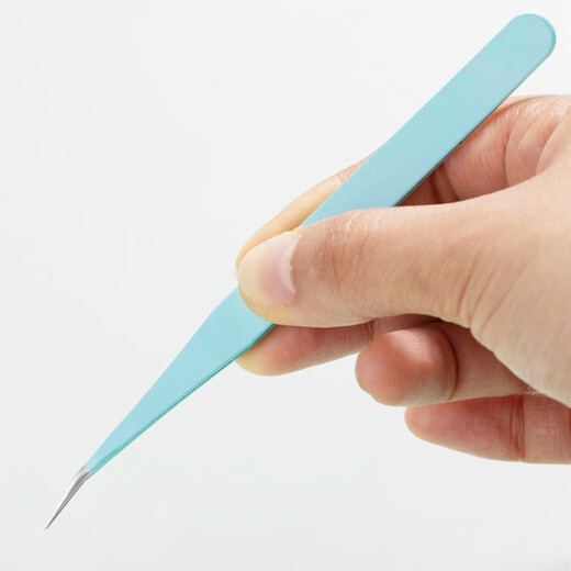 Jiudaoai Double Eyelid Sticker Special Tweezers for Grafting False Eyelashes Curler Handbook Small Tweezers Special Small Eyebrow Clips for Trimming Eyebrows Elbow Blue Straight Head 1 PC Jiudaoai Double Eyelid Sticker Special Tweezers for Grafting False Eyelashes Curler Handbook Small Tweezers Special Small Eyebrow Clips for Trimming Eyebrows Elbow Blue Straight Head 1 PC