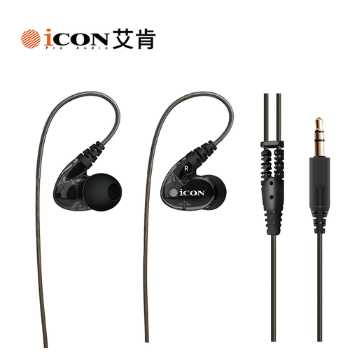 ICON iCON Scan8 in-ear monitoring headphones medium and low frequency wired earbuds live broadcast anchor karaoke sound card 3 meters long monitoring headphones iCON Aiken monitoring headphones