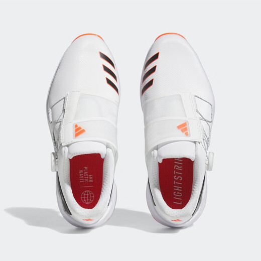 阿迪达斯（adidas）高尔夫球鞋男士ZG23系列新款球鞋 轻量防滑防水有钉鞋 BOA运动鞋 GY9716 白/黑/红 40.5 （UK7）