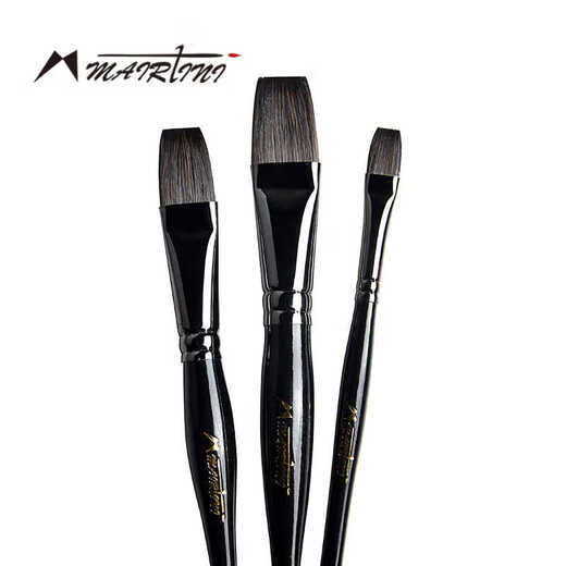
Martini Black Fatty Watercolor Pen Flat Head Painting Brush Squirrel Brush Acrylic Painting Flat Head Pen 3 Combination Set Q728