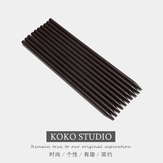 Princess Xiang hairpin ancient style simple modern Chinese style daily wooden hairpin wooden hairpin one-word hairpin temperament hairpin black hairpin 10-piece set