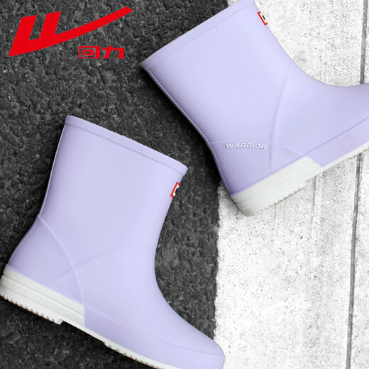 Huili Rain Boots для женщин моды взрослые женщины в середине труба.