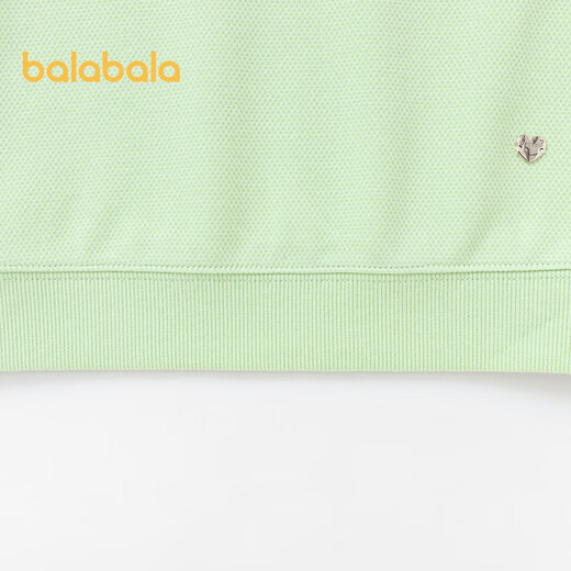 Balabala Children's's Clothing Girls Sweatshirt Automne Vêtements Automne et mignon Top de revers jaune et vert 41181 90 cm