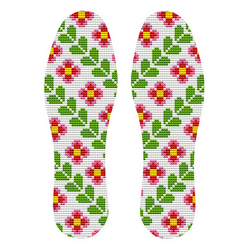 
2023 new printed cotton cloth hand-embroidered cross-stitch insole semi-finished product embroidered by men and women 683 All wishes come true 38
