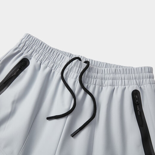 Peak velvet sweatpants for men, autumn and winter new outdoor fashion trends, loose straight leg sports student casual pants, silver gray XL