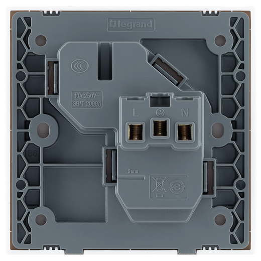 Legrand Switch Socket Panel, Huacai -Serie Keramik Weiß 86 Verstecktypen, 10A falsch ausgerichtete fünf Löcher falsch ausgerichtet