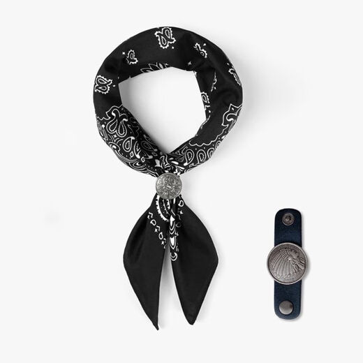 Mays Will American retro cashew flower square scarf button for men small silk scarf button for women British scarf West Coast ethnic style Paisley Happy tree single button