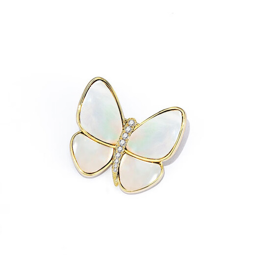 Qlady corsage brooch, high-end female brand, light luxury, anti-exposure pin, accessories, scarf buckle, Mother's Day birthday gift, white