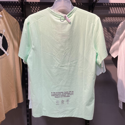 Nike (Nike) Camiseta de verano de manga corta para hombres de manga corta Top de camiseta informal de cuello redondo transpirable HF6169-133 HF6169-376 Verde UPF40+ XL