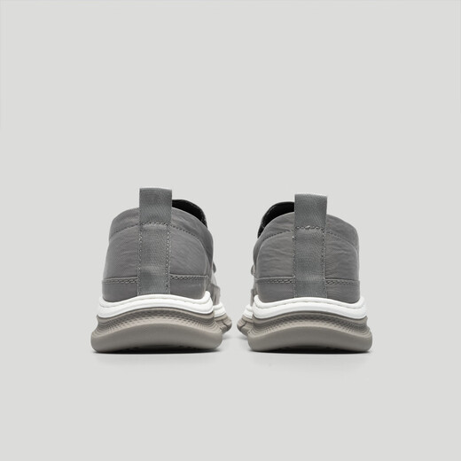 Pardasau (Pardasau) cloth shoes men's 2023 new autumn breathable ice silk quick-drying lightweight casual and odor-proof men's one-legged canvas shoes gray 40