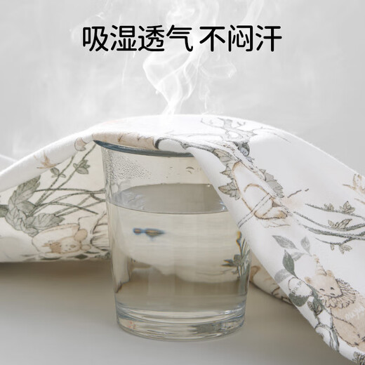 OUYUN baby pure cotton pajamas summer breathable boys and girls jumpsuits children's anti-cold home clothes for all seasons Artist 80cm