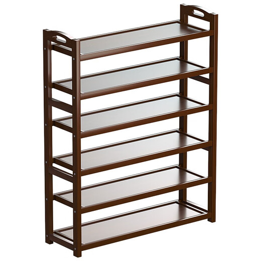 Sizhuge home door shoe rack solid wood floor-to-ceiling storage rack simple storage shoe cabinet multi-layer entrance to put shoes living room storage 5 layers - length 90cm full board