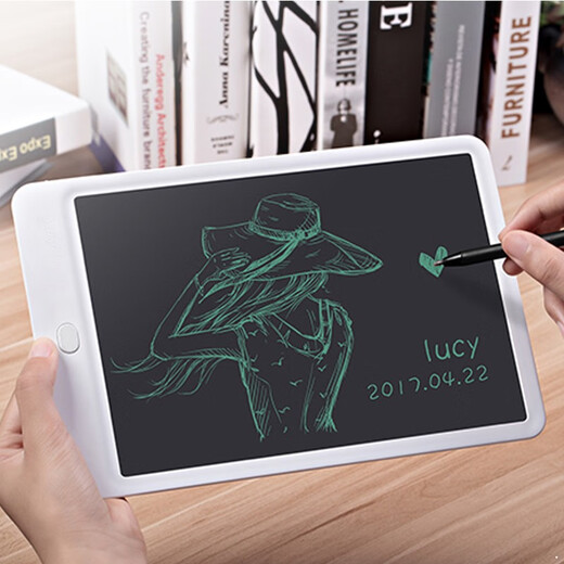 Hanvon 61 Children's Day gift for boys and girls educational LCD handwriting board students light energy small blackboard hand-painted graffiti eye protection electronic drawing board LCD drawing board handwriting board 10 inches white edge