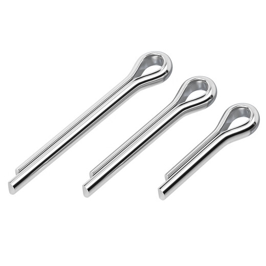 Tianzhuo Hardware 304/201 stainless steel split pin elastic hairpin pin bayonet shaft pin MM1M1.5M2M3M4M5-M10 M3*50 50 pcs 304