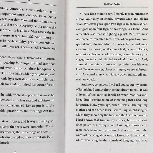 预售 动物农场庄园 英文原版Animal Farm George Orwell乔治奥威尔 经典文学名著