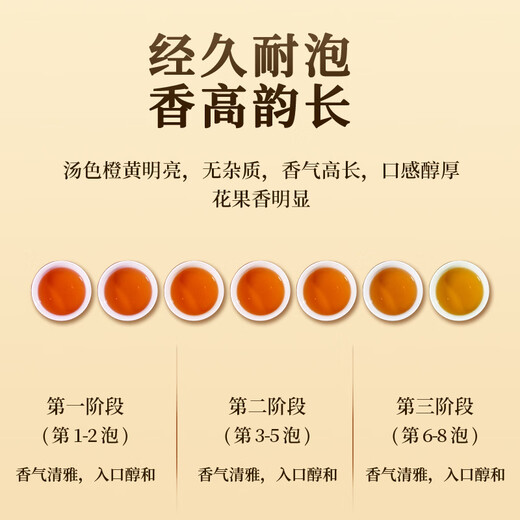 茶吉缘藏兮 乌龙茶叶武夷岩茶大红袍一级120g  中火