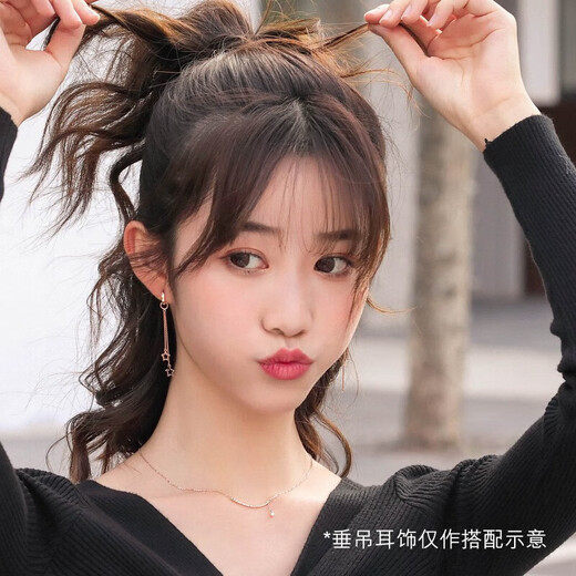 Chow Sang Sang 18K Rose Gold Color Gold Earrings Pair of Earrings Women's K Gold Earrings Earrings 91115E