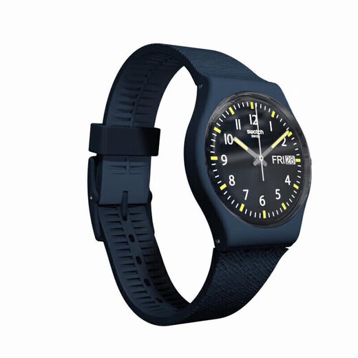 Swatch Swiss watch Gentleman Blue 2.0 Double Calendar Graduation Gift Quartz Men's and Women's Watch Exam Table SO28N702