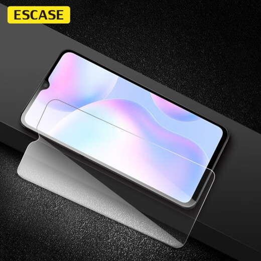 ESCASE [shell film set] Redmi 9A mobile phone case Xiaomi redmi9A protective cover with film all-inclusive anti-fall series soft shell/transparent