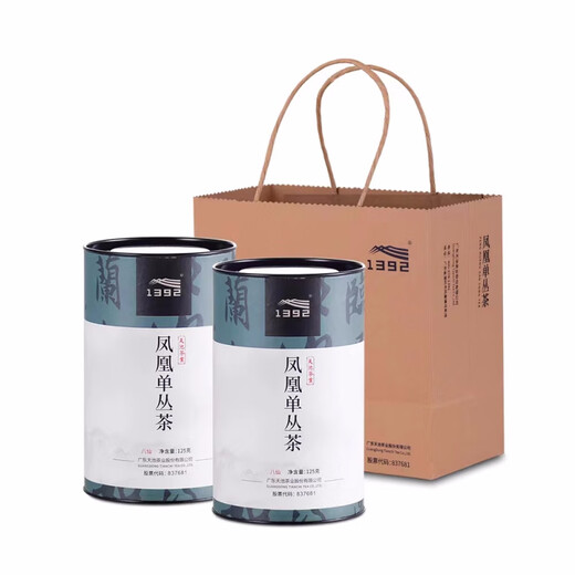 天池茶叶1392传承八仙凤凰单丛传承系列潮州芝兰香单枞茶叶罐装125克 125克四罐  配礼袋