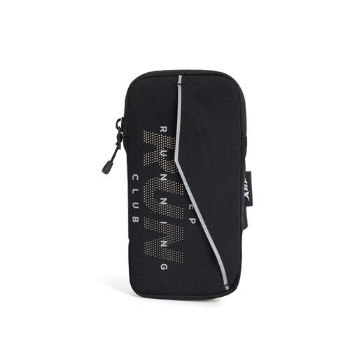 Xtep store same style running mobile phone arm bag sports arm wristband outdoor cycling fitness mobile phone bag black one size