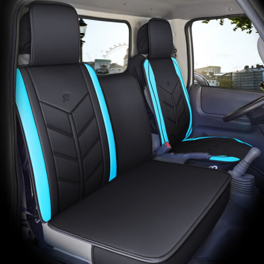 
China National Heavy Truck Ace Tengshi 777B 757B Four Seasons Seat Cushion Fully Surrounded Seat Pack Truck Special Seat Pack Full Leather Light Truck Truck Seat Pack Cushion Single Seat Black and Red Deluxe Edition
