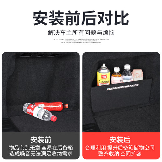 适用于23-24款宝马X1/iX1专用后备箱隔板内饰储物整理收纳物挡板 全新宝马X1/iX1后备箱隔板 宝马X12023-2024款