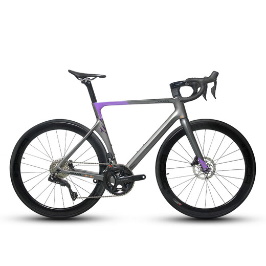 Jiawo JAVA road bicycle hydraulic disc brake 7170 electronic speed barrel shaft carbon fiber bend handle racing VESUVIO bright titanium L (height: 178-188CM)