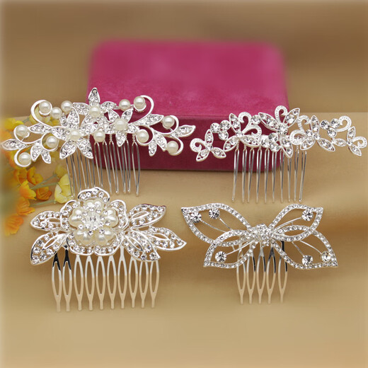 Ming Fujian Xi's Tadle-In-Law's Pearl Pearl Rhinestone Hair Cocina Madre Vestido de novia PiS en forma de U cabello horquilla LB1011