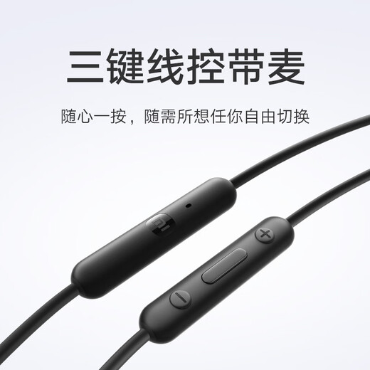 Xiaomi (MI) Type-C earphones wired earphones suitable for Xiaomi Huawei Honor OPPO vivo mobile phones PC computers Apple 15 and above models black