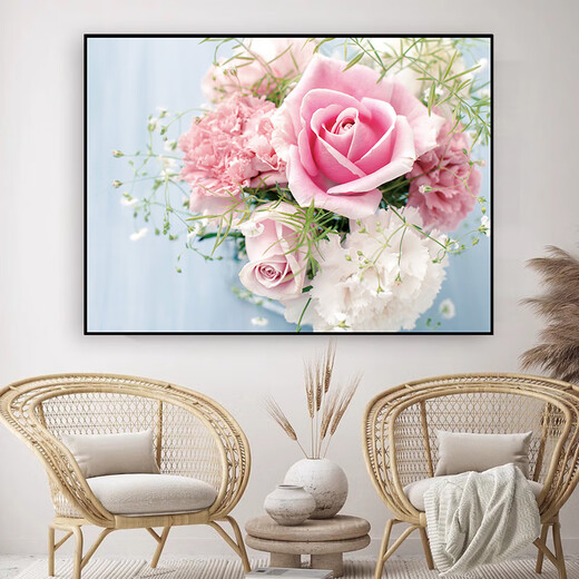 Dincmei Dingchuangmei Bedroom Decoration Painting Self-adhesive Modern Simple Bedside Background Wall Sticker Covering Ugliness Living Room Dormitory Poster Wallpaper 08. Fresh Forest Width 45cm-Height 30cm Self-adhesive stickers with adhesive on the back